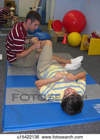 Stretches for physical therapy. View Large Photo Image Stock Photograph - Stretches for physical therapy.. Fotosearch