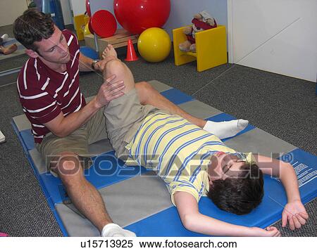 Stock Photography - Stretches for physical therapy.. Fotosearch