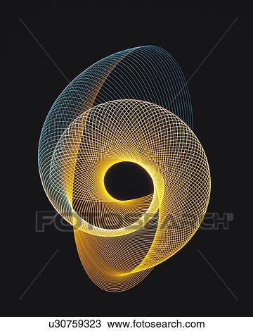 Stock Image - 3D curvy shape. Fotosearch