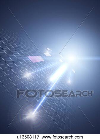 Stock Photo - Abstract image of lines and squares. Fotosearch