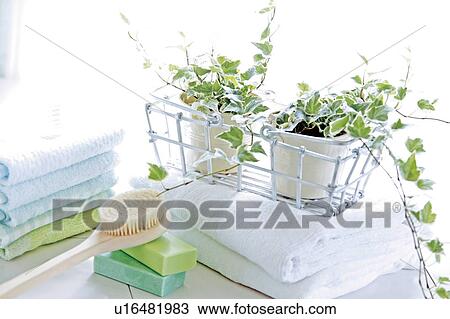 Stock Image - Bathroom products. Fotosearch