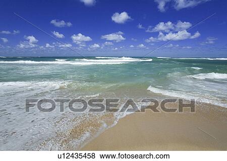 Stock Photo - Beach in Oahu, Hawaii, USA. Fotosearch