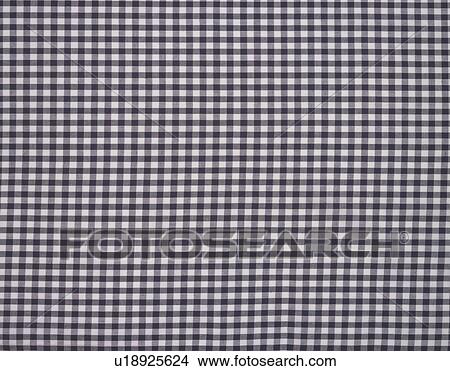 Picture - Black and white gingham. Fotosearch