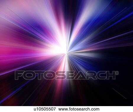 Stock Photo - Blue and pink digitally generated solar flare. Fotosearch