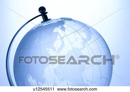Stock Image - Blue Globe. Fotosearch