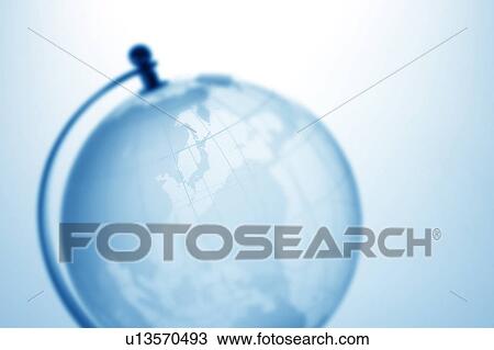Stock Image - Blue Globe. Fotosearch