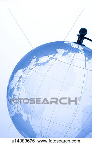 Blue Globe View Large Photo Image Stock Photograph - Blue Globe. Fotosearch
