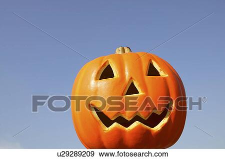 Stock Photo - Ceramic Jack O'Lantern. Fotosearch