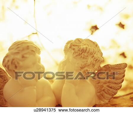 Stock Photography - Cherub statues. Fotosearch