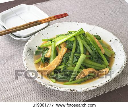 Chinese cabbage and deep-fried tofu View Large Photo Image Stock Photo - Chinese cabbage and deep-fried tofu. Fotosearch