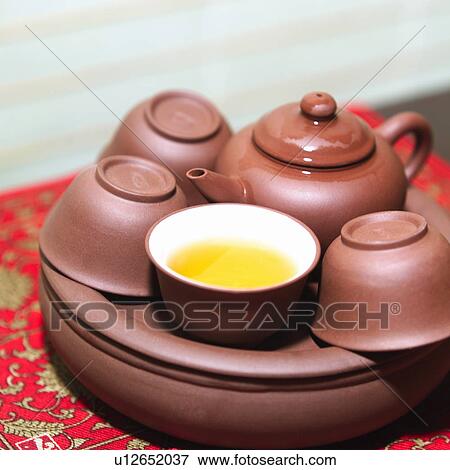 Stock Photo - Chinese tea ceremony. Fotosearch