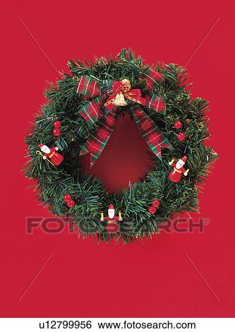 Christmas wreath View Large Photo Image Stock Photograph - Christmas wreath. Fotosearch