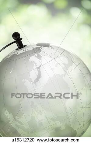 Stock Image - Clear Globe. Fotosearch