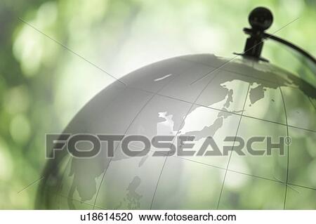 Stock Image - Clear Globe. Fotosearch