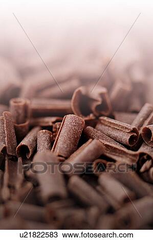 Close up of chocolate shavings, full frame View Large Photo Image Stock Image - Close up of chocolate shavings, full frame. Fotosearch