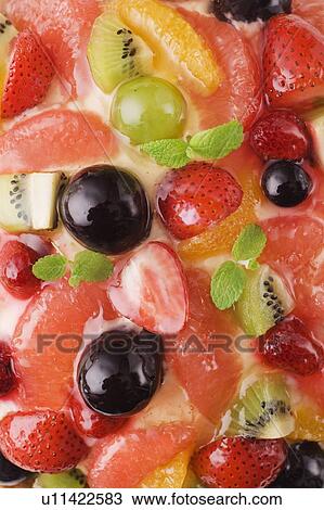 Close up of fruit tart, full frame View Large Photo Image Stock Image - Close up of fruit tart, full frame. Fotosearch