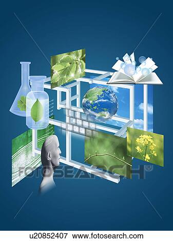 Collage of nature and science View Large Photo Image Stock Photo - Collage of nature and science. Fotosearch