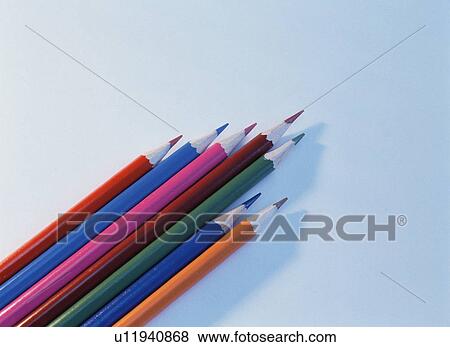 Colored pencils View Large Photo Image Stock Photo - Colored pencils. Fotosearch