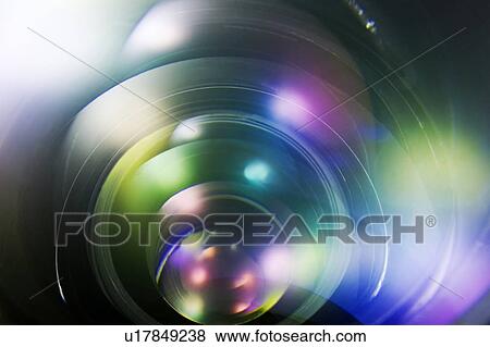 Stock Photo - Colorful lights, computer graphic. Fotosearch