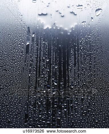 Stock Photograph - Condensation on window pane. Fotosearch