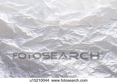 Crumpled white paper, close up, full frame, copy space View Large Photo Image Picture - Crumpled white paper, close up, full frame, copy space. Fotosearch