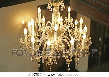 Crystal chandelier View Large Photo Image Picture - Crystal chandelier. Fotosearch