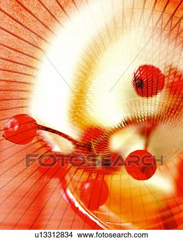 Picture - Digital composite of berries and a Japanese umbrella. Fotosearch