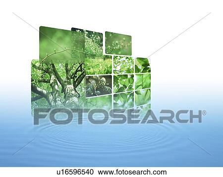 Digital composite of grass and leaves above rippled water View Large Photo Image Stock Image - Digital composite of grass and leaves above rippled water. Fotosearch