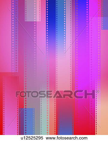 Stock Photography - Digitally generated image depicting movie film. Fotosearch