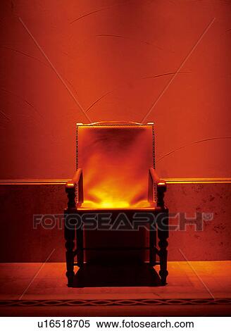 Stock Photography - Empty leather chair. Fotosearch