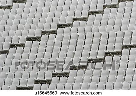 Empty stadium seating View Large Photo Image Stock Photo - Empty stadium seating. Fotosearch