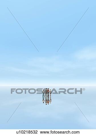 Family standing on water View Large Photo Image Stock Image - Family standing on water. Fotosearch