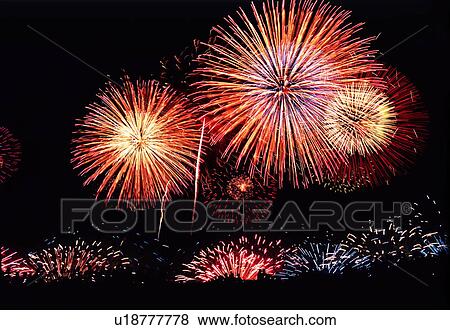 Stock Photo - Fireworks. Fotosearch