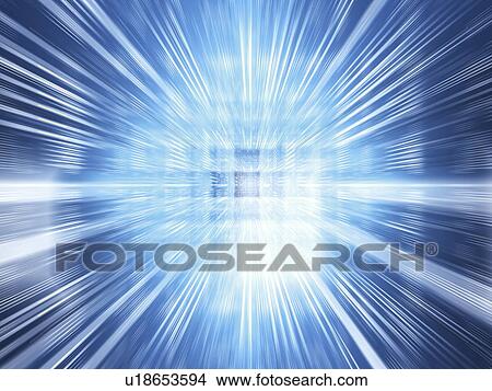 Picture - Flash of light, computer graphic. Fotosearch