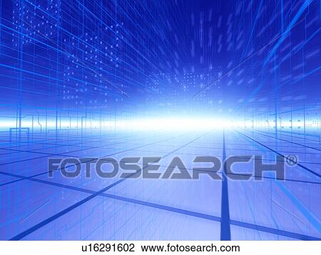 Stock Image - Flash of light, computer graphic. Fotosearch