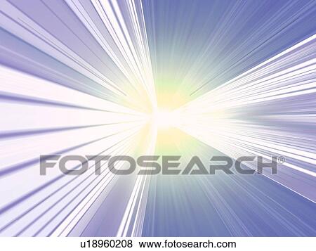 Stock Photo - Flash of light, computer graphic. Fotosearch
