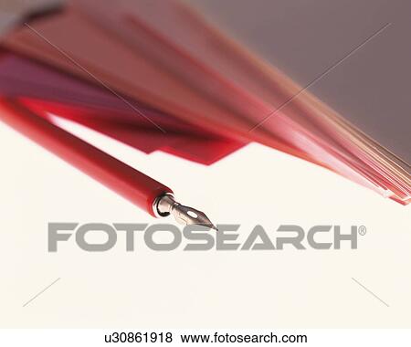 Fountain pen and pink writing paper View Large Photo Image Stock Photo - Fountain pen and pink writing paper. Fotosearch