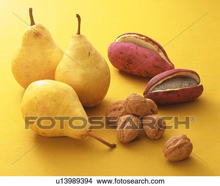 Picture - Fruit and nuts. Fotosearch