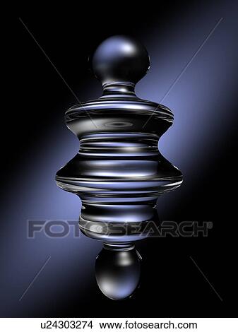 Picture - Gray liquid shape. Fotosearch
