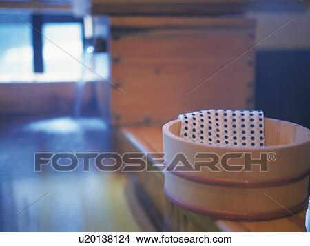 Picture - Hinoki bathtub. Fotosearch