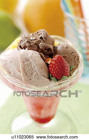 Ice cream sundae View Large Photo Image Stock Photography - Ice cream sundae. Fotosearch