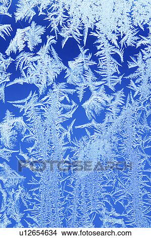 Ice crystals on glass View Large Photo Image Picture - Ice crystals on glass. Fotosearch
