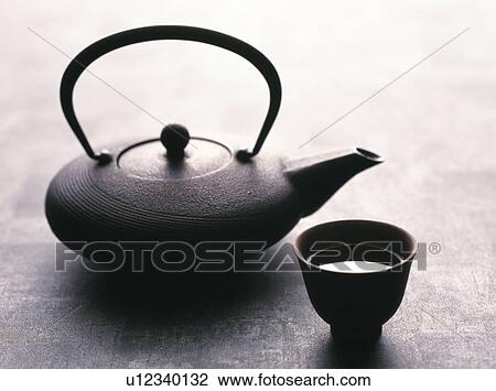 Stock Image - Iron teapot . Fotosearch