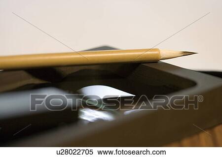 Japanese calligraphy brush View Large Photo Image Stock Photography - Japanese calligraphy brush. Fotosearch