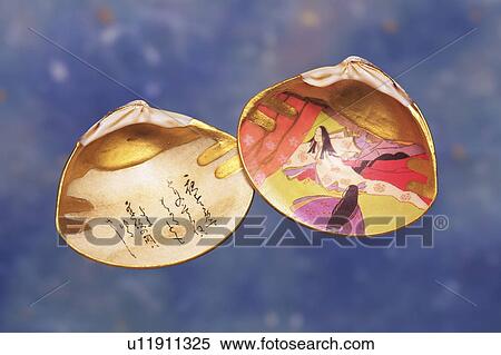 Japanese Poem on Clam Shell View Large Photo Image Stock Photography - Japanese Poem on Clam Shell. Fotosearch