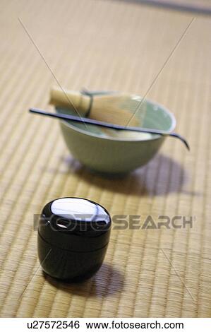 Japanese tea accoutrements View Large Photo Image Stock Photograph - Japanese tea accoutrements. Fotosearch