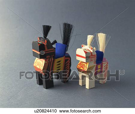 Japanese wooden horses View Large Photo Image Stock Image - Japanese wooden horses. Fotosearch