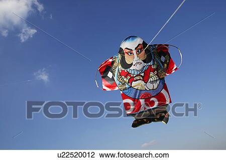 Japanese Yakko kite, Japan. View Large Photo Image Stock Image - Japanese Yakko kite, Japan.. Fotosearch