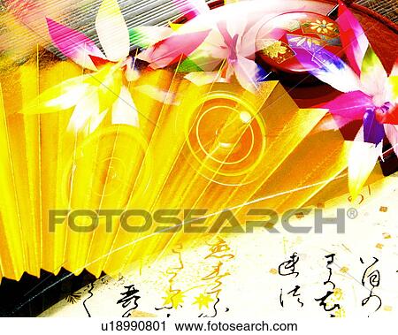 Stock Image - Kimono accessories. Fotosearch