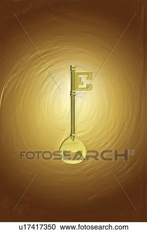 Metal key, colored background View Large Photo Image Stock Image - Metal key, colored background. Fotosearch